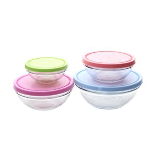 Set insalatiere Pasabahce - Con coperchio, 4 pezzi