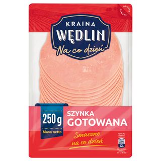 Szynka gotowana w plastrach Kraina Wędlin, 250 g