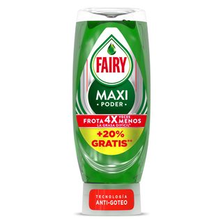 Lavavajillas Mano Maxi Poder Anti-Goteo Fairy Botella 450 Ml