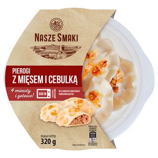 Nasze Smaki Pierogi z mięsem i cebulką bowl, 320 g