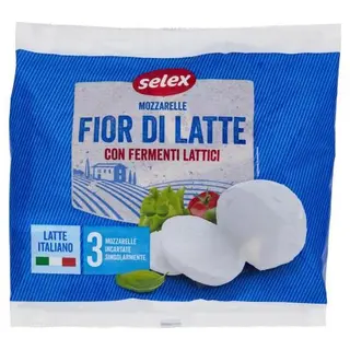 Mozzarella Gr100X3 Fior Di Latte Selex