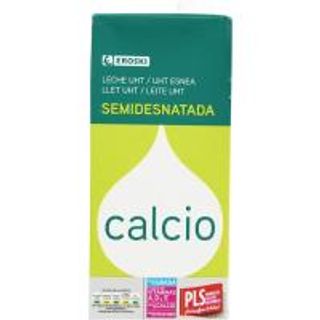 Leche Eroski Semidesnatada Calcio Brik 1 L. (3956646)