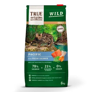 True Origins Wild Adult Pacific Salmón Pienso Para Gatos 2Kg