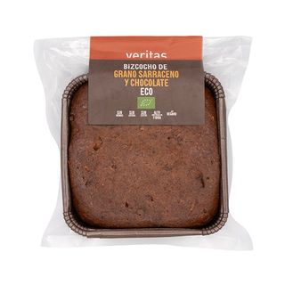 Bizcocho sarraceno chocolate Veritas 215g ECO
