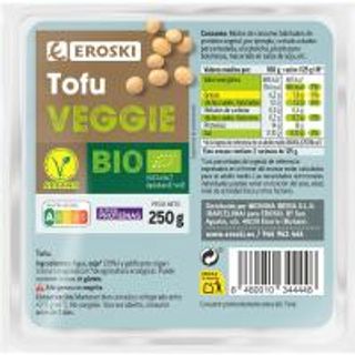 Tofú Fresco Eroski Veggie, Paquete 250 G (24563223)