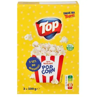 Top Popcorn o smaku maślanym 3 x 100 g