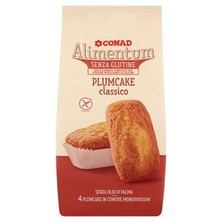 CONAD Alimentum Senza Glutine Plumcake classico 4 x 60 g - 8003170041813