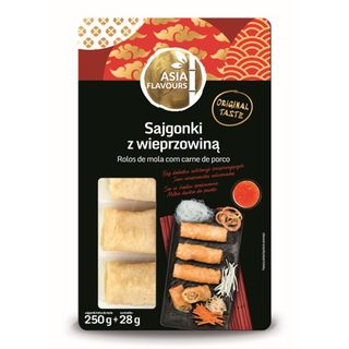 Asia Flavours Sajgonki z wieprzowiną + sos, 250 g + 28 g