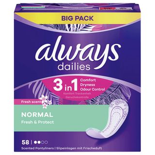 Always Dailies Wkładki Fresh & Protect, Normal, 44 szt.