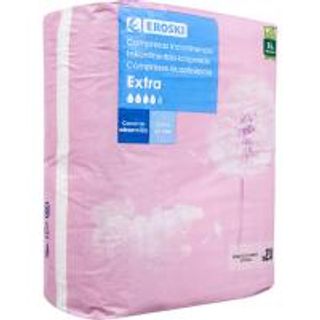 Compresa De Incontinencia Extra Eroski Paquete 20 Uds. (15049844)
