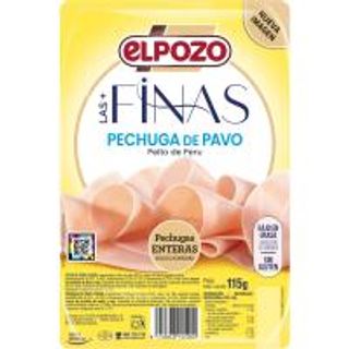 Pechuga De Pavo Elpozo, Lonchas Finas, Bandeja 115 G (25512302)
