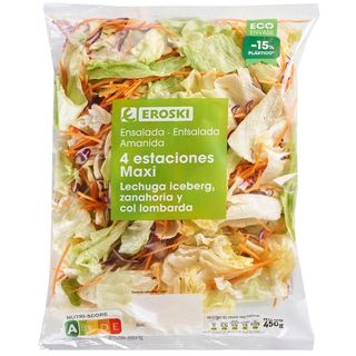 Ensalada 4 Estaciones Maxi Eroski, Bolsa 450 G (18298042)