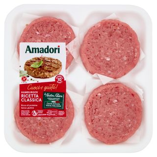 Amadori Hamburger Ricetta Classica 0,408 kg