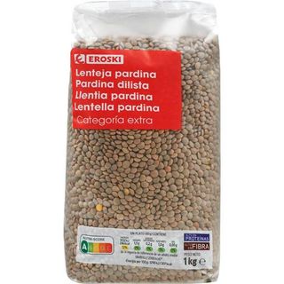 Lenteja Pardina Eroski, Paquete 1 Kg (25948381)