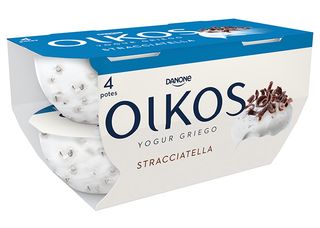 Danone Oikos yogur  griego sabor stracciatella pack 4 x 110 g
