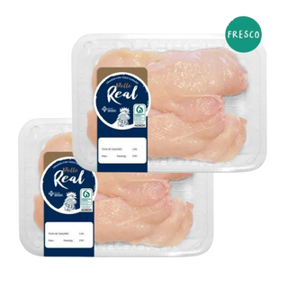 Pack 2x Pechuga Pollo Fileteada 400g