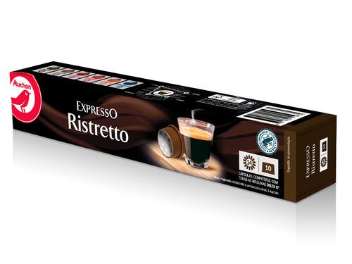 CÁPSULAS DE CAFÉ AUCHAN COMPATÍVEIS COM DELTA Q RISTRETTO 10UN