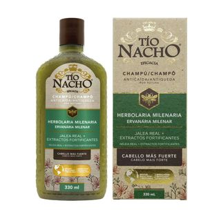 Champú Anticaída Herbolaria Milenaria Tío Nacho Botella 330 Ml. (301014)