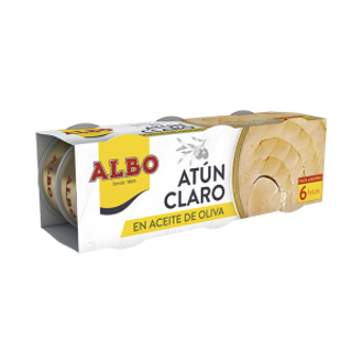 Atún Claro En Aceite De Oliva Albo Pack 6 Latas X 48Gr.