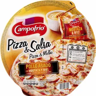 Pizza Con Pollo A La Mostaza Y Miel Campofrio 350G