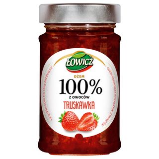 Łowicz Dżem 100% Truskawka, 210 g