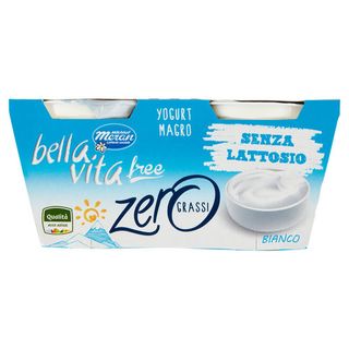bella vita free Yogurt Magro Senza Lattosio Zero Grassi Bianco 2 x 125 g - 8004983001933