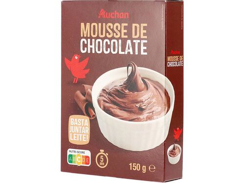 PREPARADO AUCHAN EM PÓ PARA MOUSSE CHOCOLATE 150G