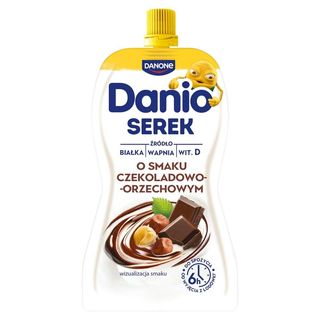 Danio Serek homogenizowany o smaku czekoladowo-orzechowym 120 g