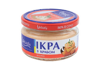 Kawior z ryby atlantyckiej z krabem w sosie "Veladis" 160g