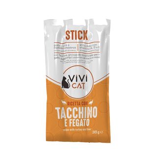 Vivi cat snack soft stick 3x5g tacchino