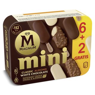Helado Mini Bombón Mix Magnum Caja 6 + 2 Uds 356 G