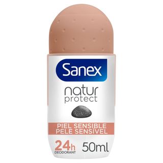 Desodorante Roll-On Natur Protect Piel Sensible 24h con Piedra de Alumbre - Sanex - 50 ml 8718951315488