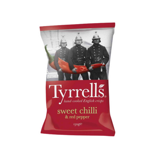 Tyrrell's Batata Frita Sweet Chilli e Pimento Vermelho 150g