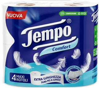 TEMPO COMFORT CARTA IGIENICA 4 MAXI ROTOLI SCA5202