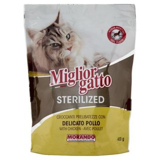 Migliorgatto Sterilized Croccanti Prelibatezze Con Delicato Pollo 400 G - 137783