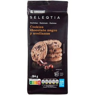 Galleta Cookie De Avellanas Eroski Seleqtia, Paquete 184 Gr. (23691033)