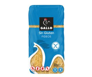 Pasta Fideos sin Gluten Gallo 450 G.