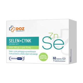 DOZ Product Selen + Cynk, tabletki, 60 szt.