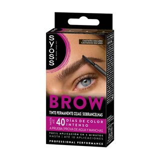 Tinte cejas 4-1 castaño oscuro SYOSS, caja 1 ud (26689869) (306170)
