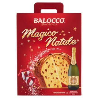 Strenna Balocco Panettone 750G + Sparkling Gran Cuvée Dolce 75Cl