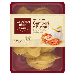 SAPORI & IDEE CONAD Mezzelune Gamberi e Burrata 250 g - 8003170087118