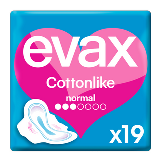 Evax Compresa Cottonlike Alas Normal 19u
