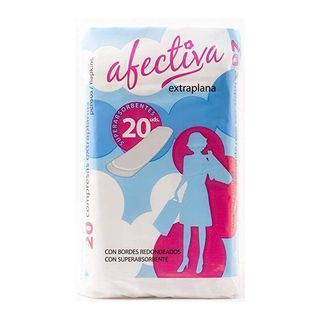 Compresas Extraplanas - Afectiva - 20 unidades 8412210300078