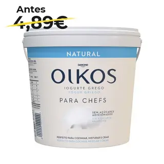 Danone Oikos Yogur Griego Natural Sin azúcares Añadidos 900g
