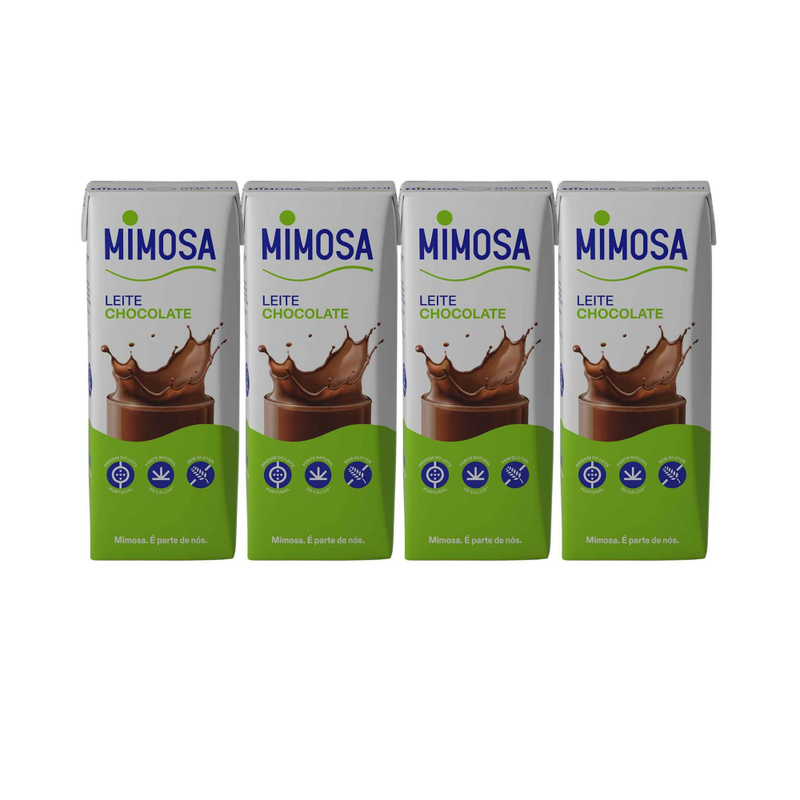 LEITE C/CHOCOLATE MIMOSA 4*200ML