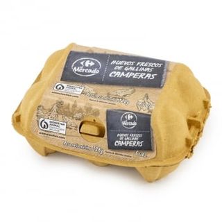 Huevos Frescos Camperos Carrefour El Mercado 6 Uds.