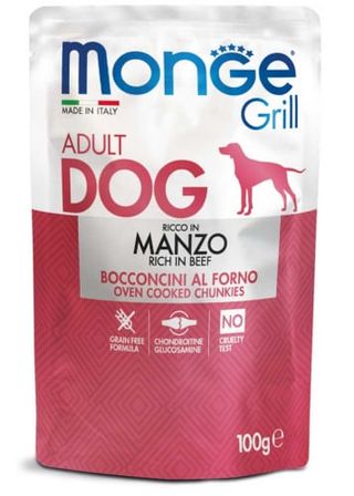 Monge dog grill busta gr.100 manzo