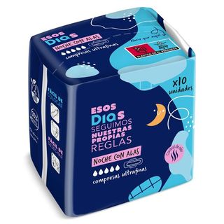 Compresas Ultrafina Noche Con Alas Esos Dias Bolsa 10 Uds.
