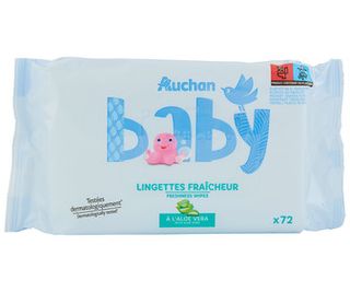 Toallitas Frescura Auchan Baby 72 Uds.