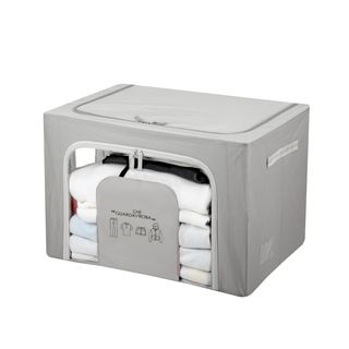 Scatola armadio 60x42x40 cm doppia cerniera e scritta - grigio